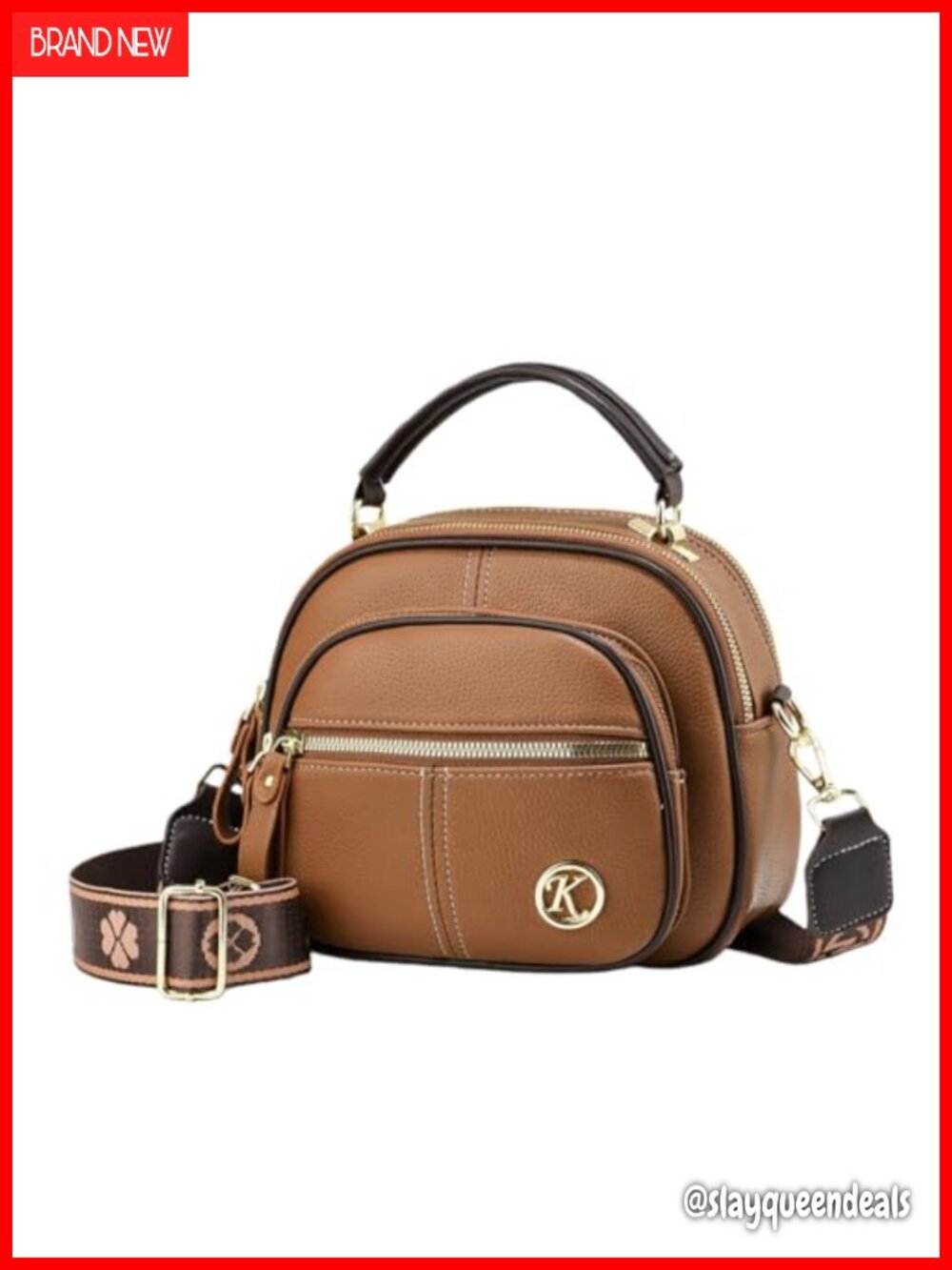 Vintage Satchel Handbag Women Multifunctional Tote Crossbody PU Leather